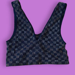 Intimately Free People Chekered Top